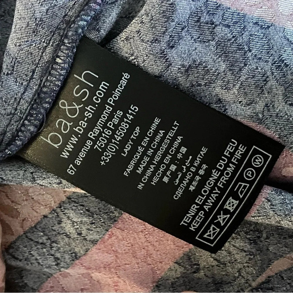 Evereve BA&SH‎ wim top in night blue Large - Picture 8 of 8